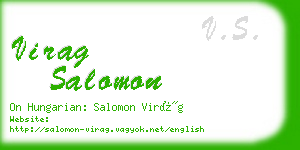 virag salomon business card